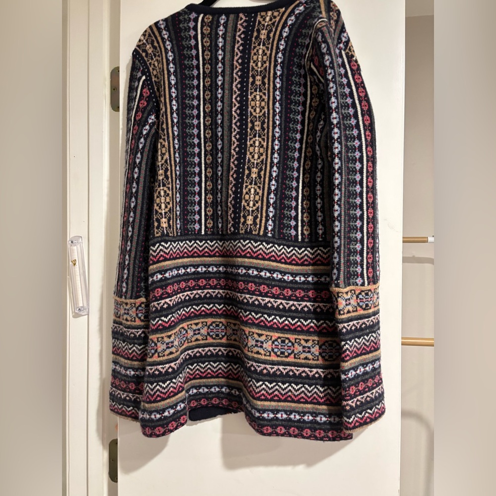 Tory Burch Multi-Color Patterned Knit Sweater (Bl… - image 1